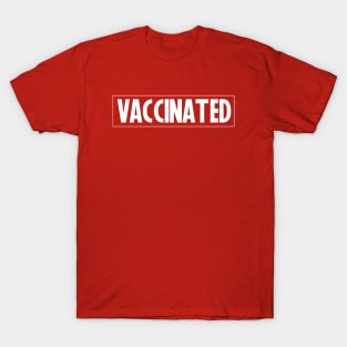 Vaccinated Marvel Logo T-Shirt